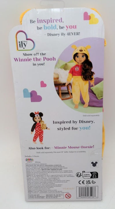 Disney 23513 ILY 4ever Pajama W/Hoodie for 18" Doll Inspired by Winnie the Pooh