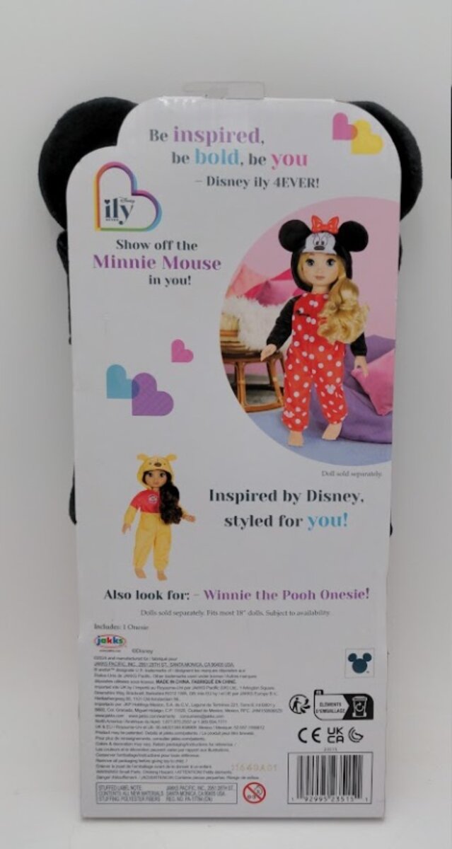 Disney 23515 ILY 4Ever Pajama W/Hoodie for 18