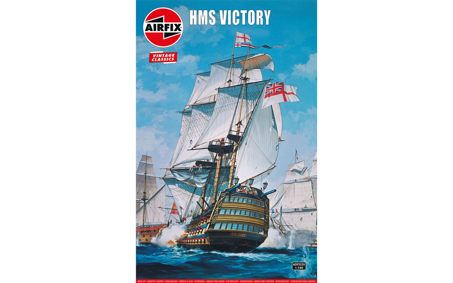 Airfix Products A09252V 1:180 HMS Victory Vintage Classics Ship Plastic Kit