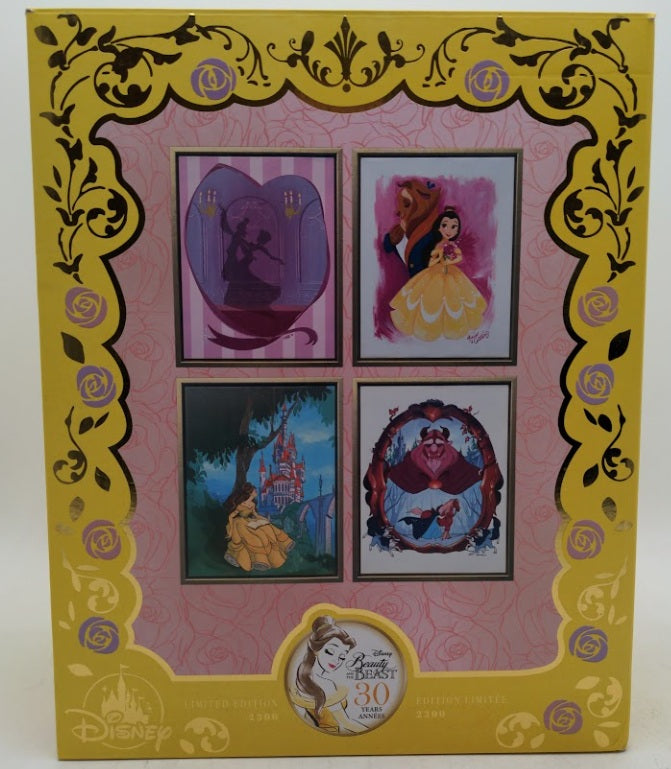 Disney 21170 Beauty and The Beast 30th Anniversary Canvas Prints (Set of 4)