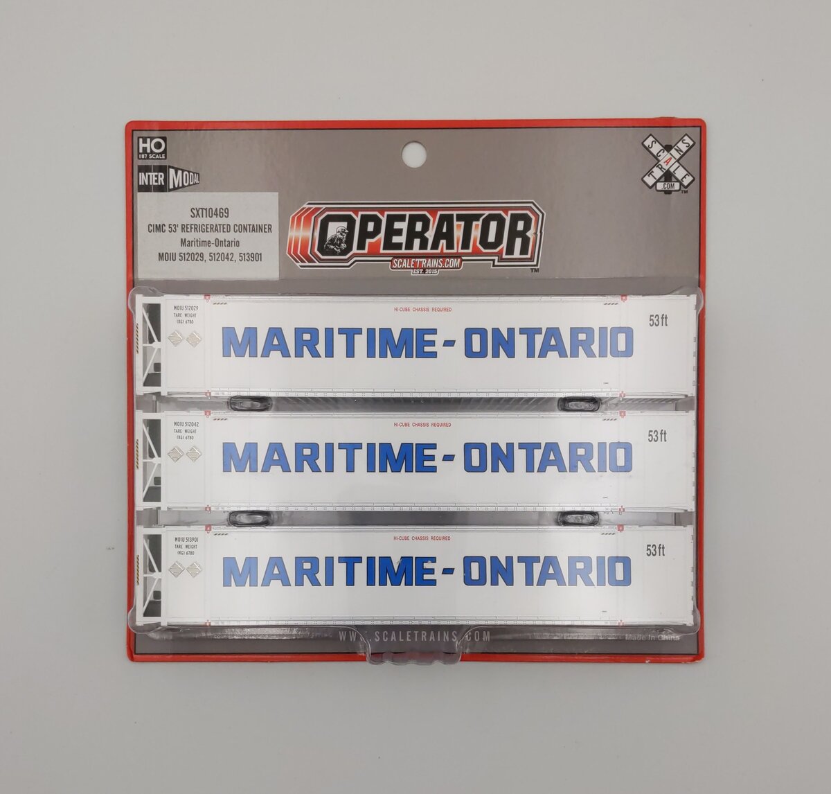 Scale Trains SXT10469 HO 53' Reefer Container Maritime-Ontario