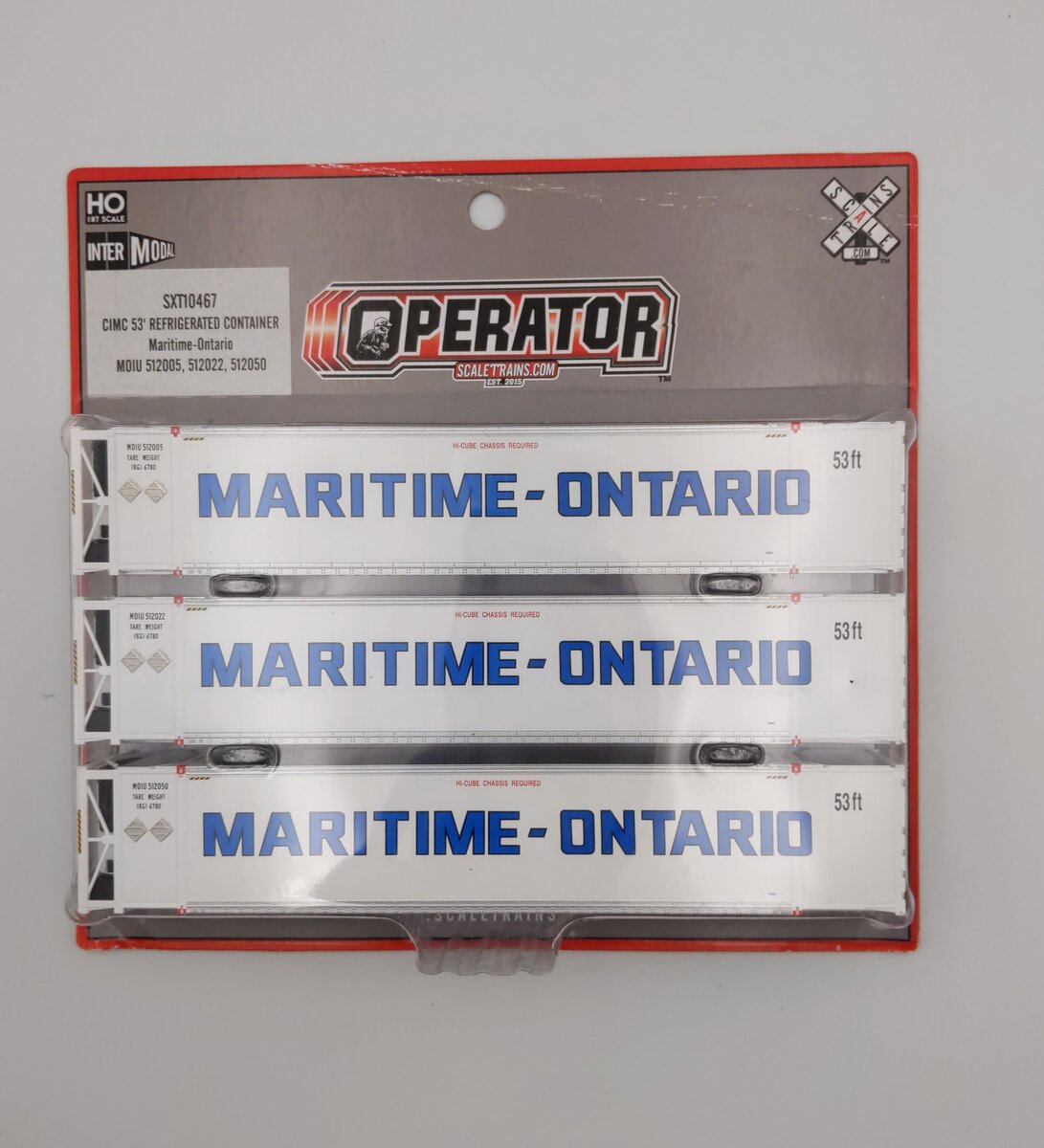 Scale Trains SXT10467 HO 53' Reefer Container Maritime-Ontario
