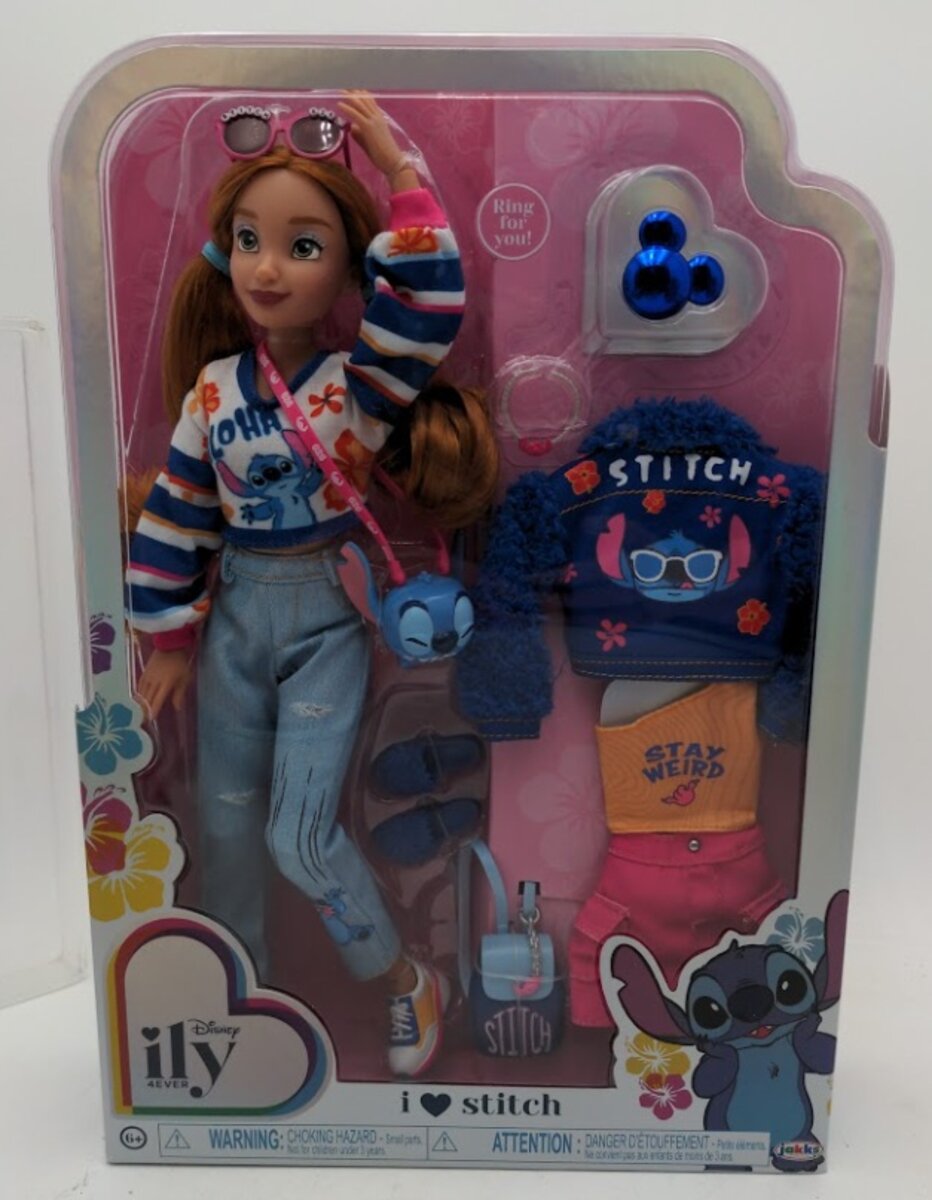Disney 23934 ILY 4Ever Fashion Doll Inspired by Stitch Deluxe W/1-Ring for Kids