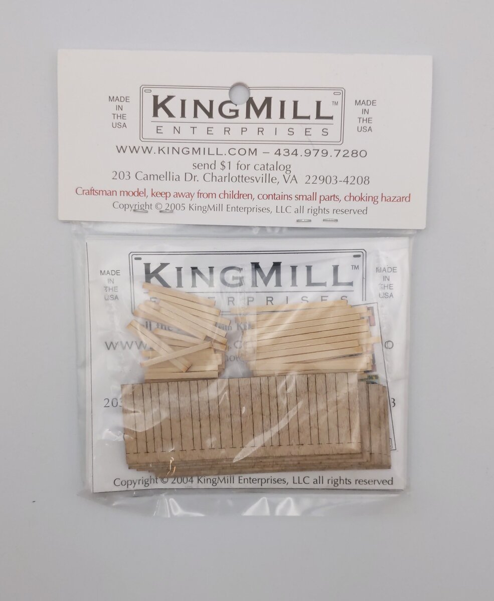 KingMill Enterprises 33011 HO "Random Board" Style Wood Fencing Kit