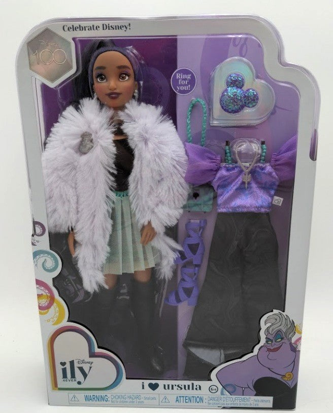 Disney 22856 Ily 4EVER I Love Ursula Fashion Doll 12 Inch W/Ring for Kids