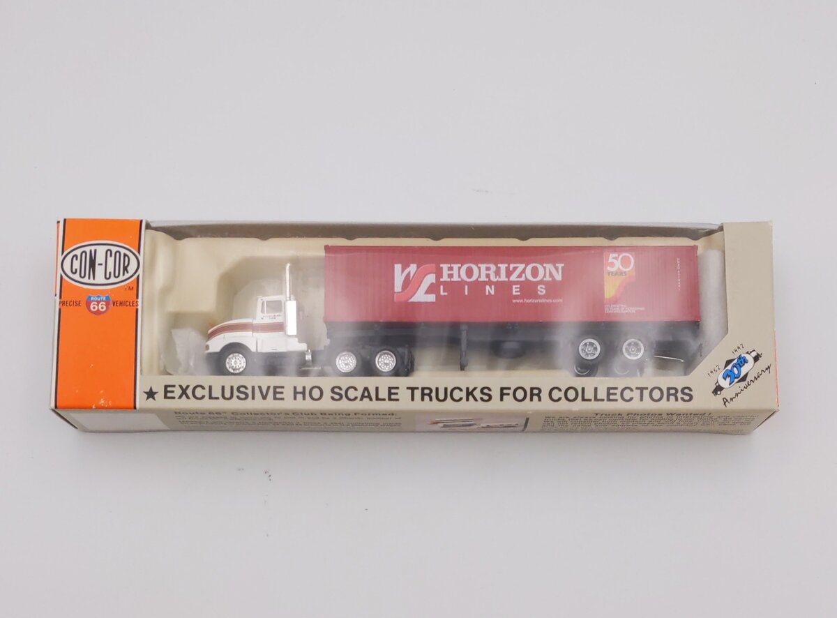 Con-Cor 0004-009616 1:87 40' Horizon W/Tractor & Chassis Diecast