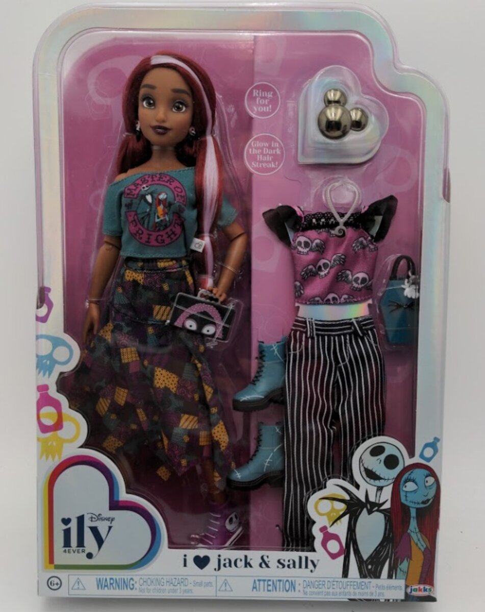 Disney 23188 Ily 4EVER I Love Jack & Sally Nightmare Before Christmas Doll 12"
