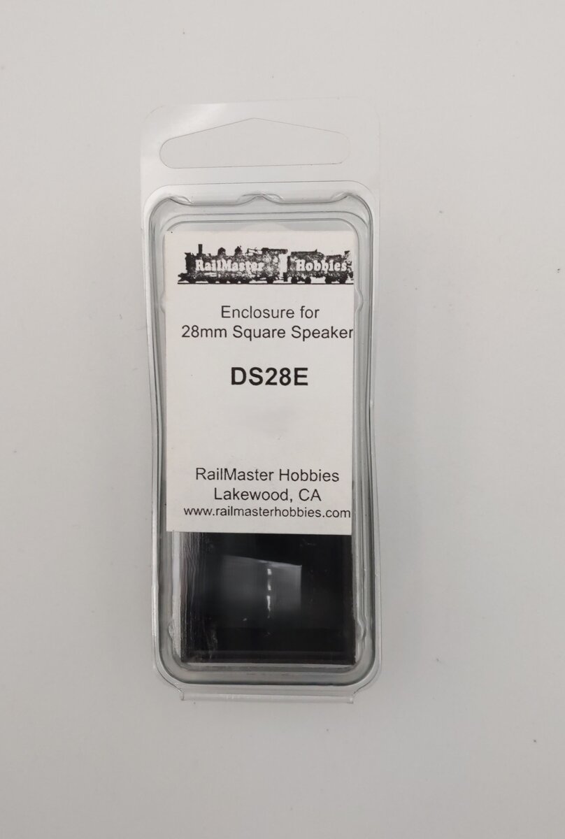 Railmaster Hobbies DS28E Enclosure for 28mm Square Speaker