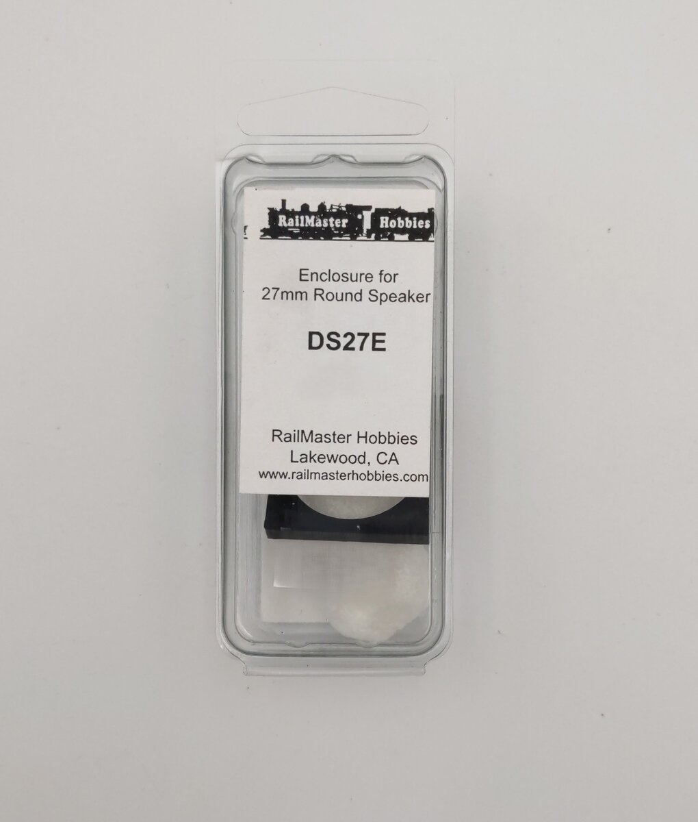 Railmaster Hobbies DS27E Enclosure for 27mm Square Speaker