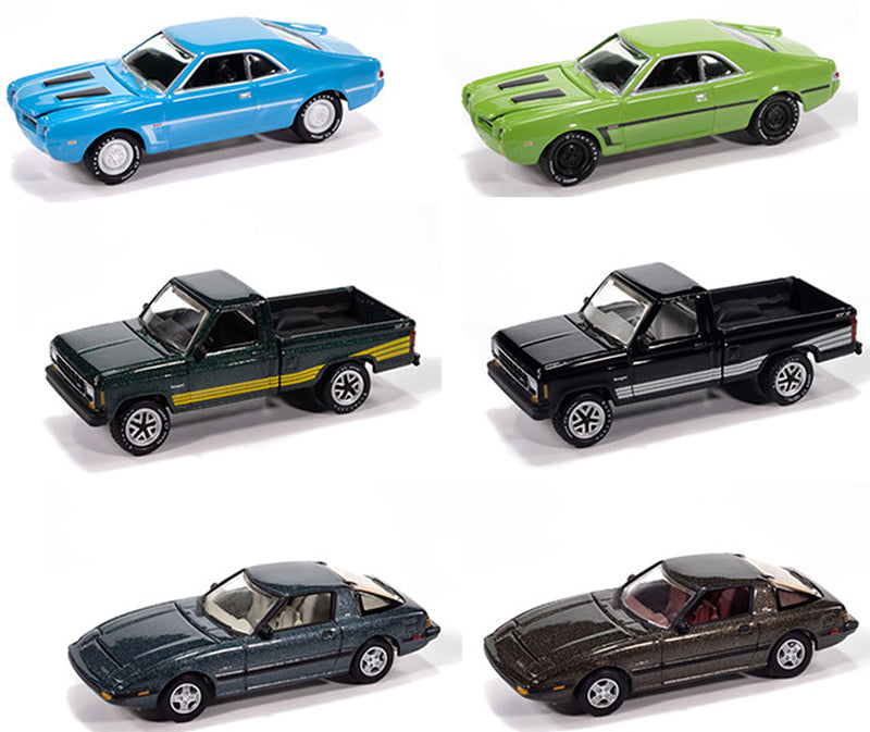 Johnny Lightning JLCG037-CASE 1:64 Classic Gold 2025 Release 2 (Set of 6)