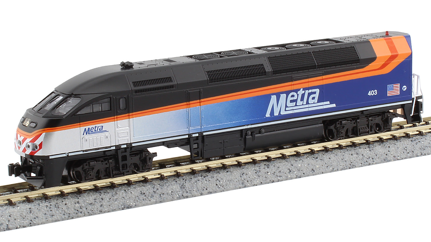 Kato 176-6123-S N Metra Motive Power Industries MP36PH Diesel Loco w/Sound #403