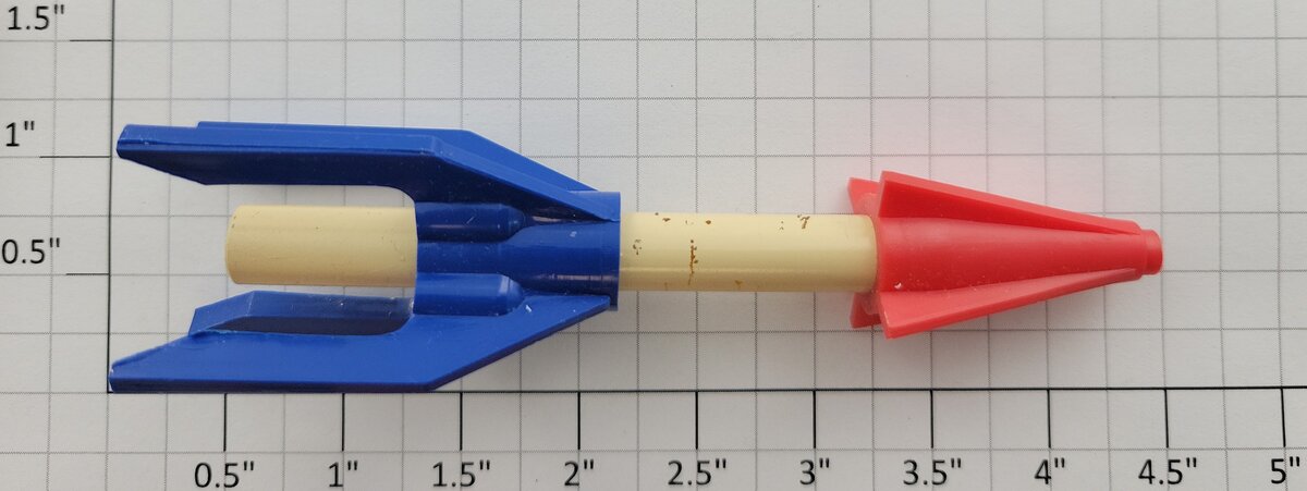 American Flyer P14A686 S Scale Red/White/Blue Rocket