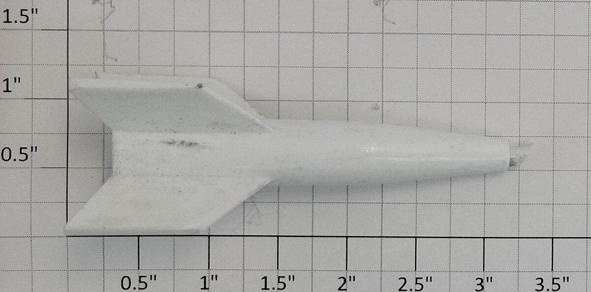 Lionel 6650-77 White Rocket Missile Top