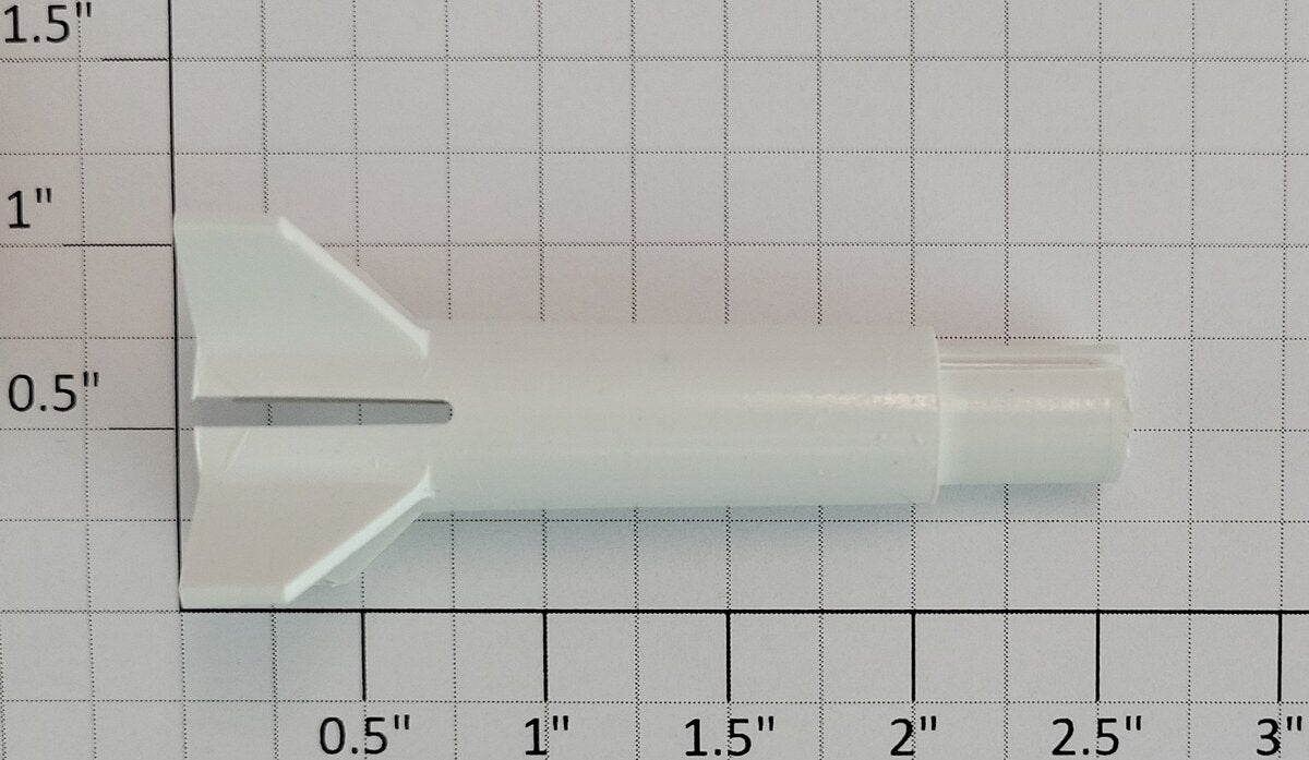 Lionel 6650-80 O Gauge White Minuteman Rocket Missile Bottom
