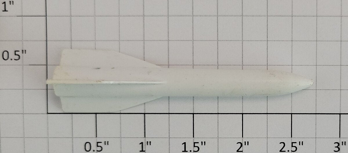 Lionel 44-40 O Gauge White Missile without Weight