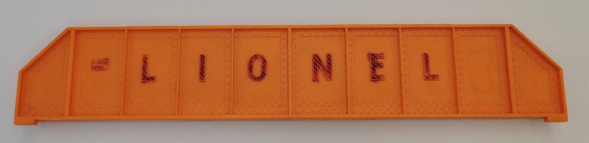 Lionel 6418-2 O Gauge Orange Plastic Bridge Girder