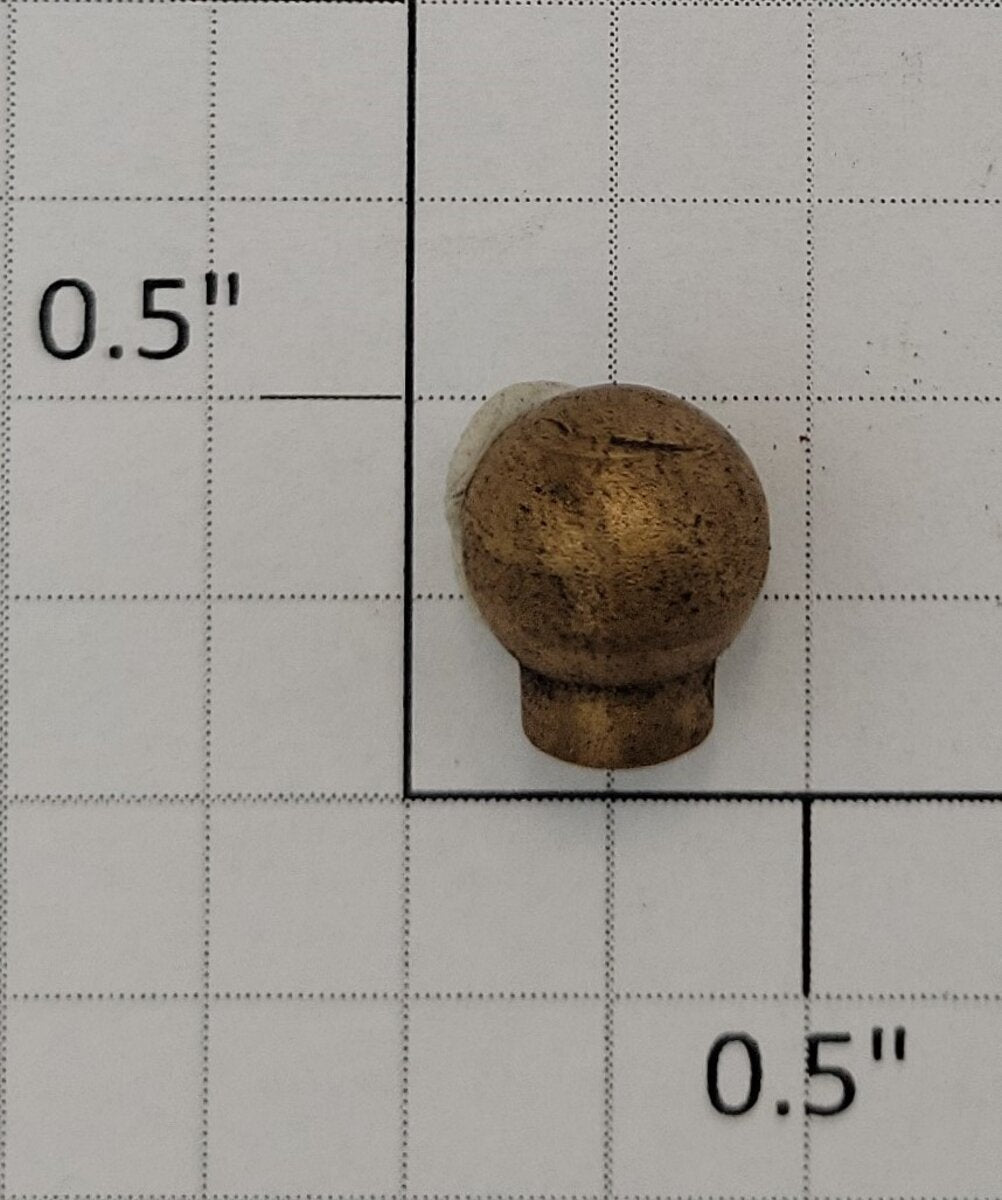 Acme 1020-3 Brass Post Finial 10 mm OD x 3 mm ID