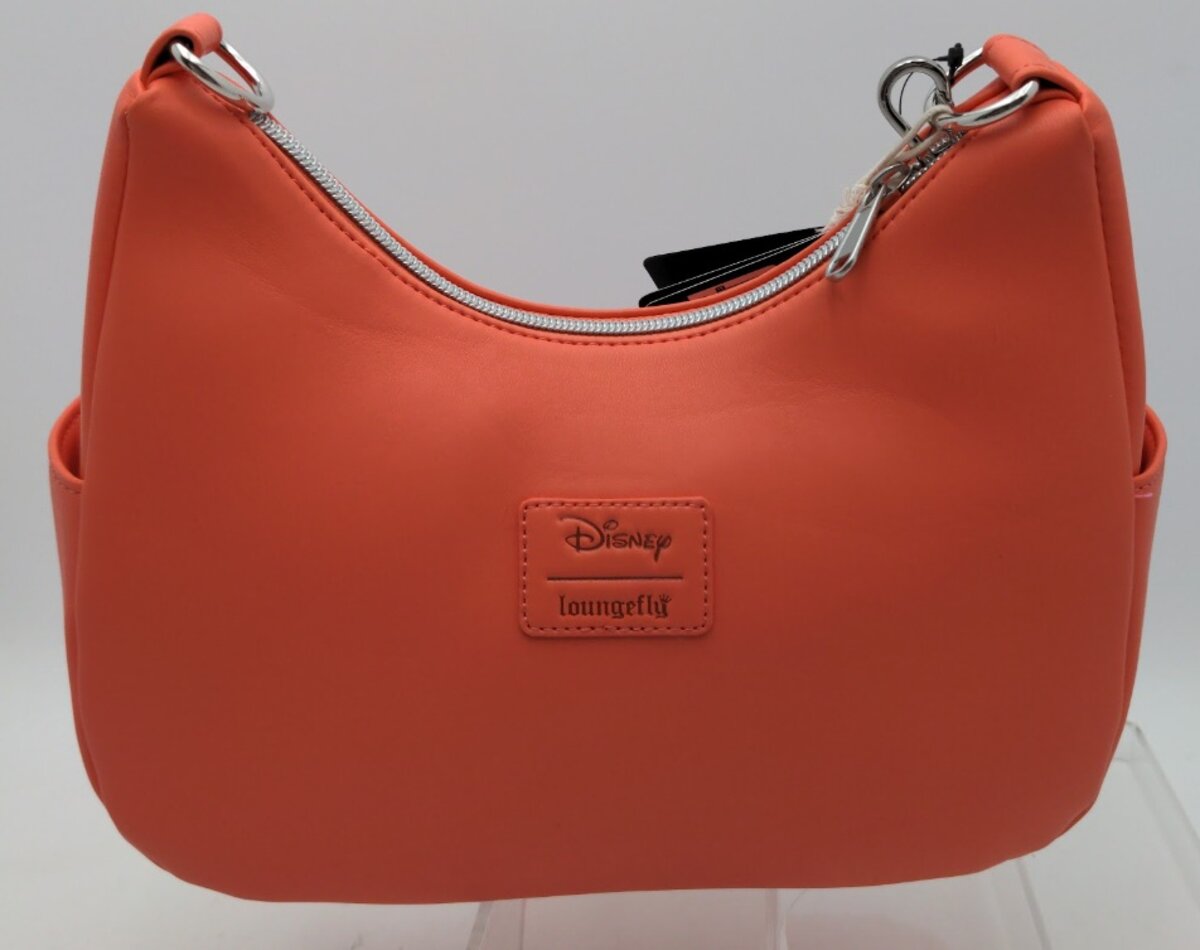 Disney 2622 Loungefly The Little Mermaid Ariel W/Flounder Crossbody Orange Purse