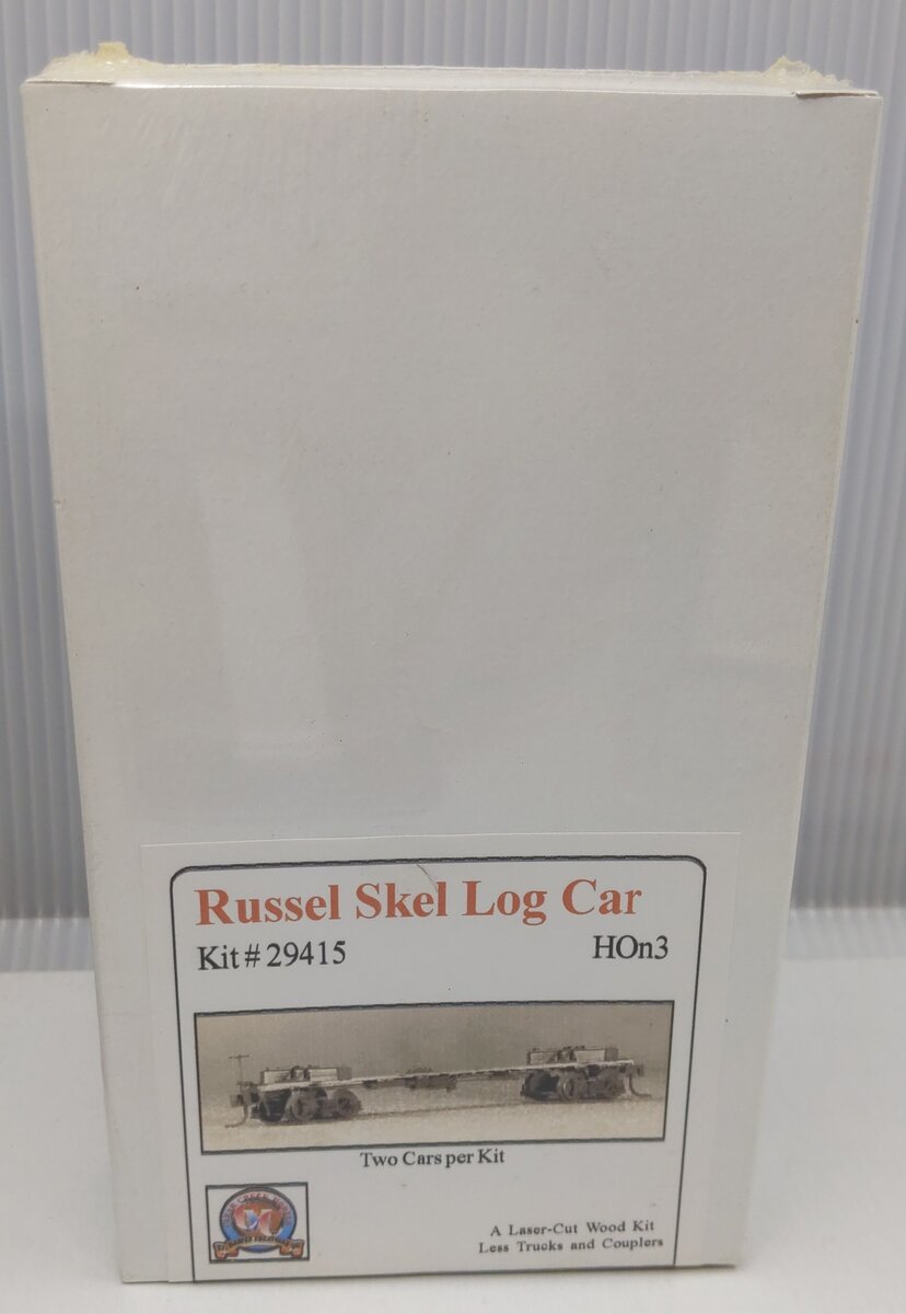 BTS 29415 HOn3 Scale Russel Skel Log Car Laser-Cut Two Car Kit (Pack of 2)