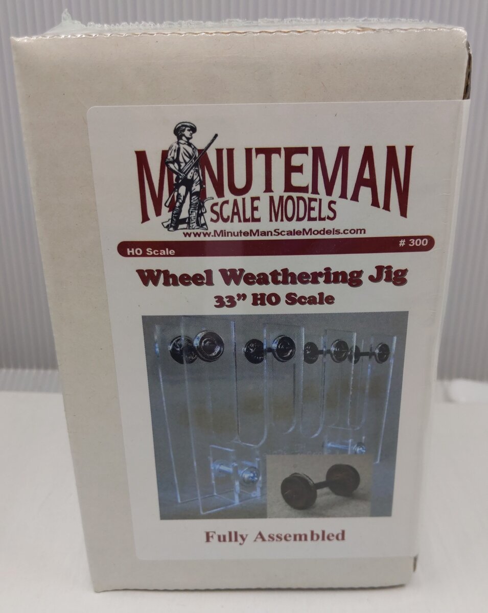 Minuteman Scale Models 300 HO Scale 33'' Wheel Weathering Jig