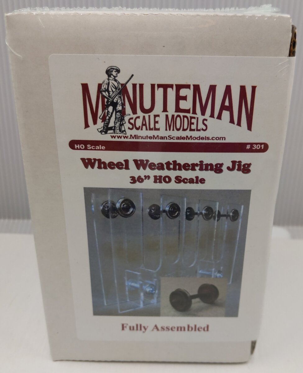 Minuteman Scale Models 301 HO Scale 36'' Wheel Weathering Jig