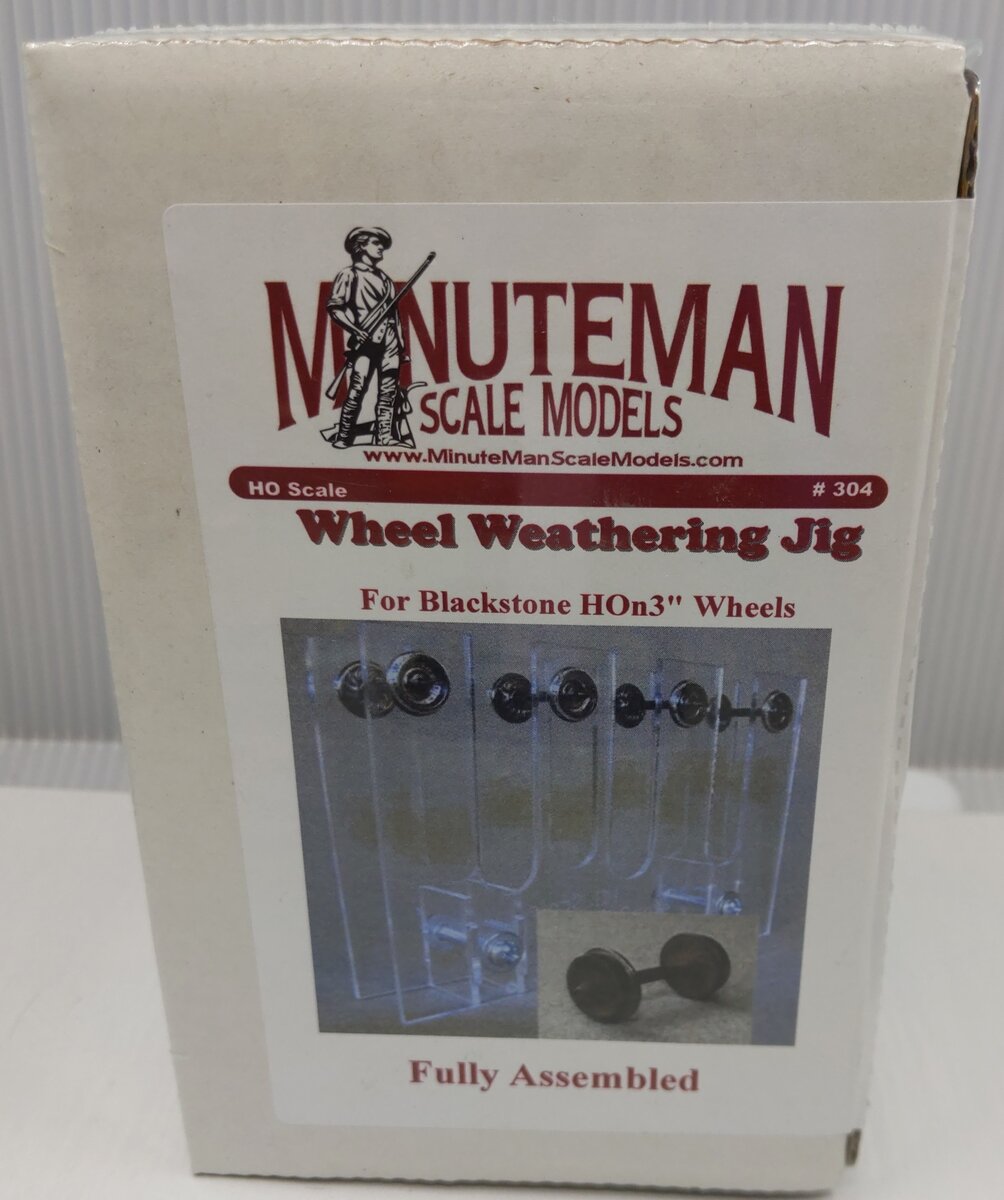 Minuteman Scale Models 304 HOn3'' Wheel Weathering Jig for Blackstone Wheels