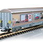 LGB 48576 G Rhaetian Railroad Four-Axle Sliding Wall Boxcar