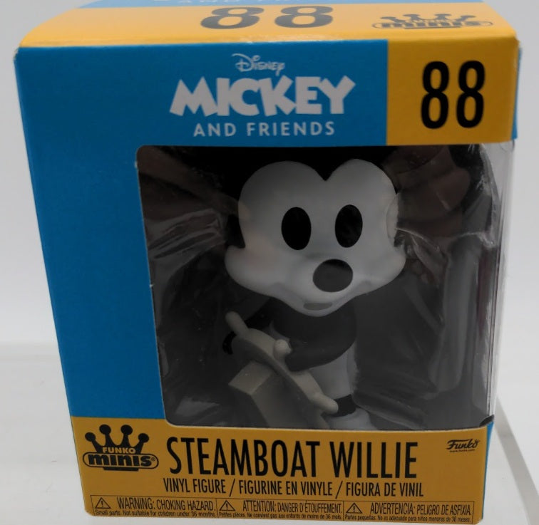Funko 88 Minis Disney Mickey & Friends Whithe & Black Steamboat Willie