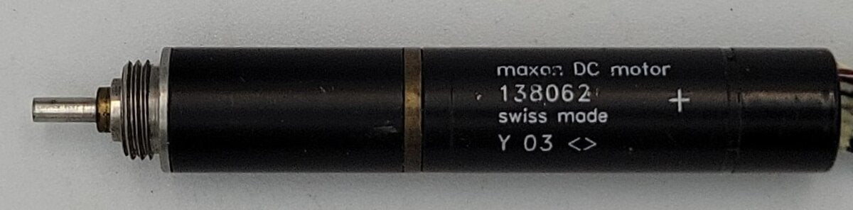 Maxon 138062 12-Volt Brushed DC Motor with Wiring and Gearbox