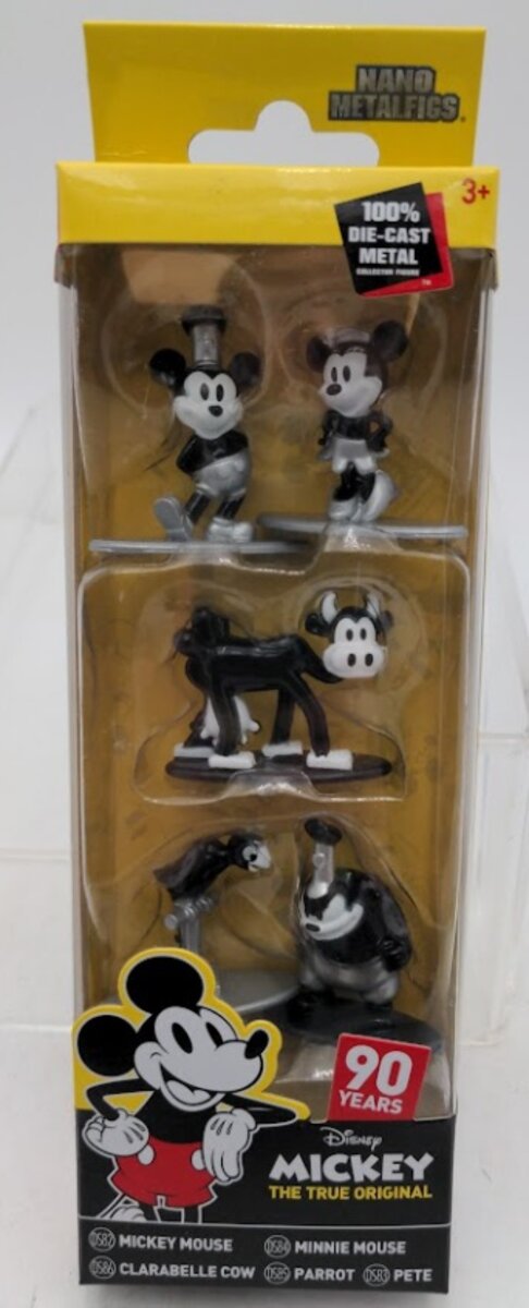 Disney 30013 Mickey Mouse True Original 90 Years Nano Metalfigs (Set of 5)