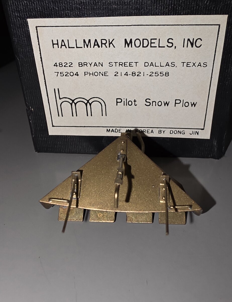 Hallmark Models HO Brass Pilot Snow Plow
