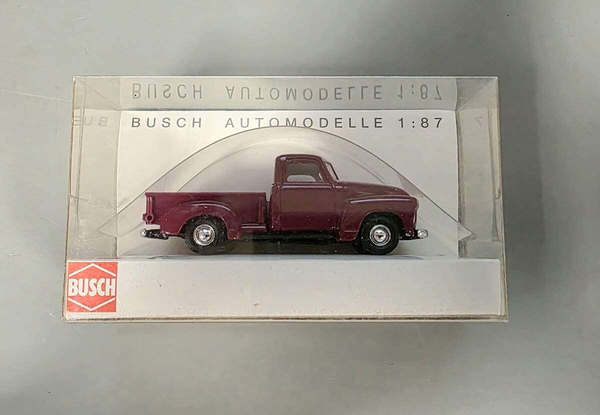 Busch 48200 HO Dark Red 1950 Chevrolet Pick-Up Truck