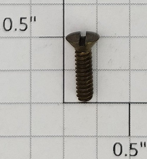 Acme #6-32 x 1/2" Brass Flat Head Slotted Screw