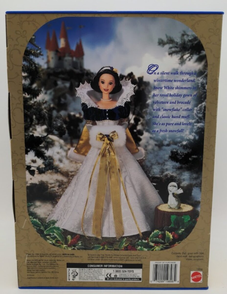 Mattel 19898 Princess Snow White and the Seven Dwarfs Holiday Collection