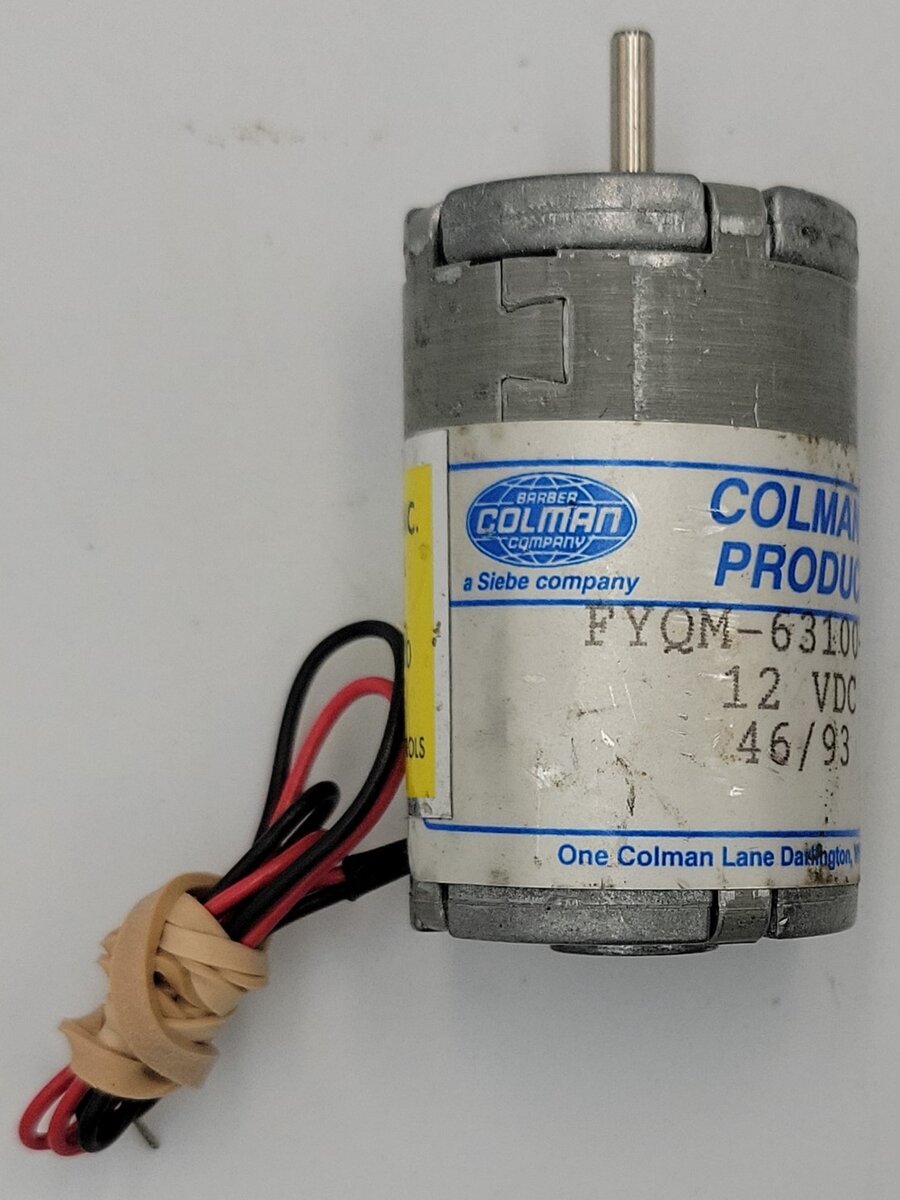 Barber-Colman FYQM-63100-51 12-Volt DC Miniature Electric Motor
