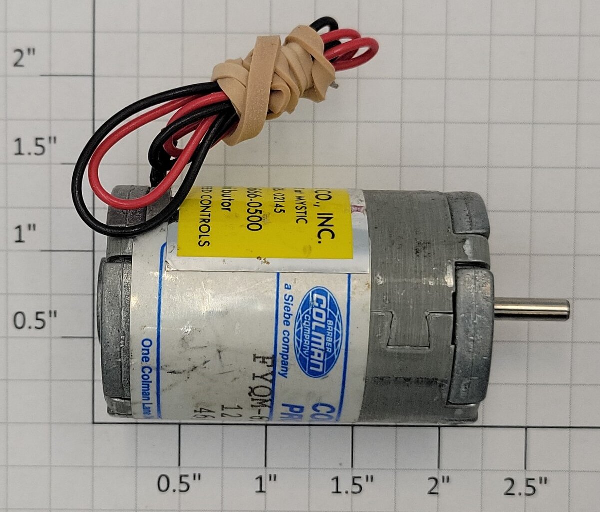 Barber-Colman FYQM-63100-51 12-Volt DC Miniature Electric Motor