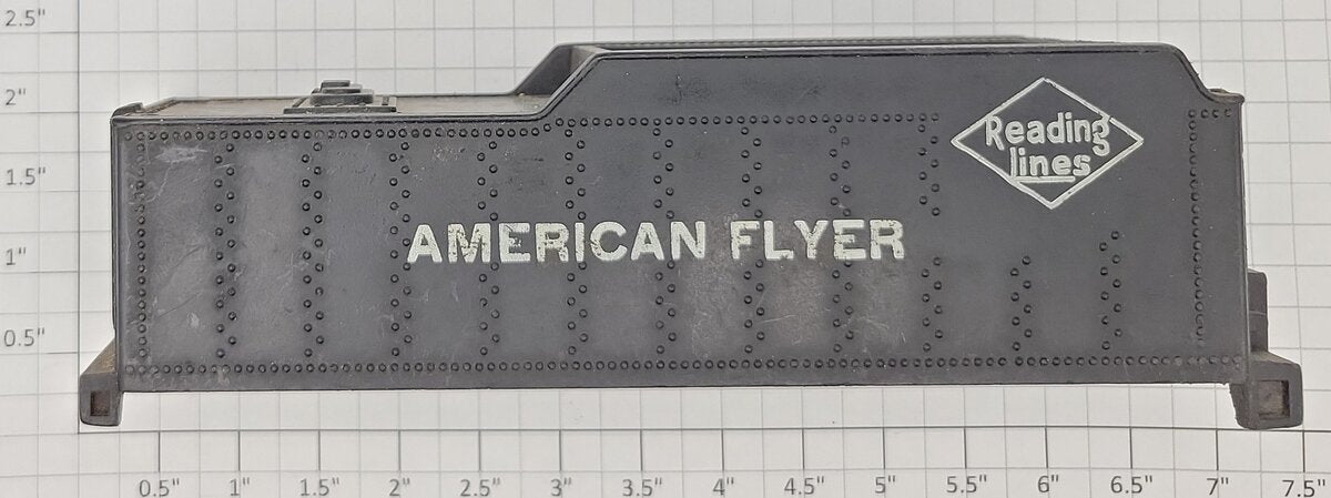 American Flyer XA9461-S2W AF Reading Lines Plastic Tender Shell