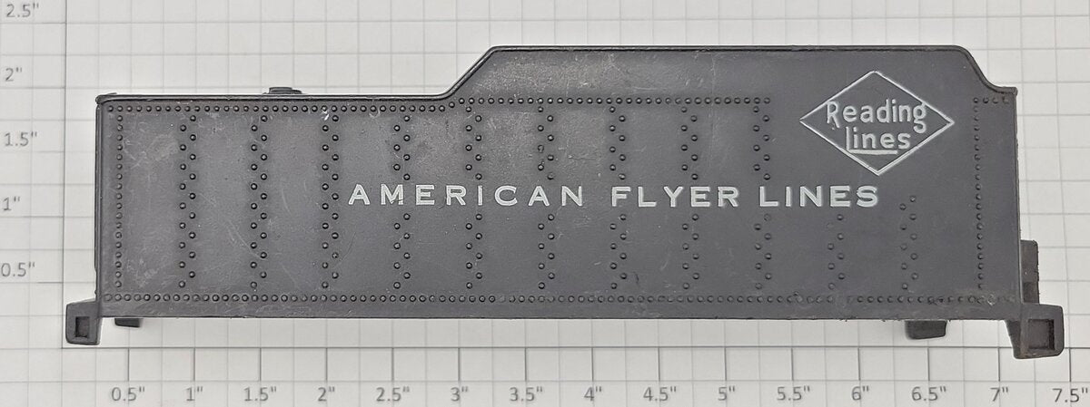 American Flyer XA9461 AF Reading Lines Plastic Tender Shell