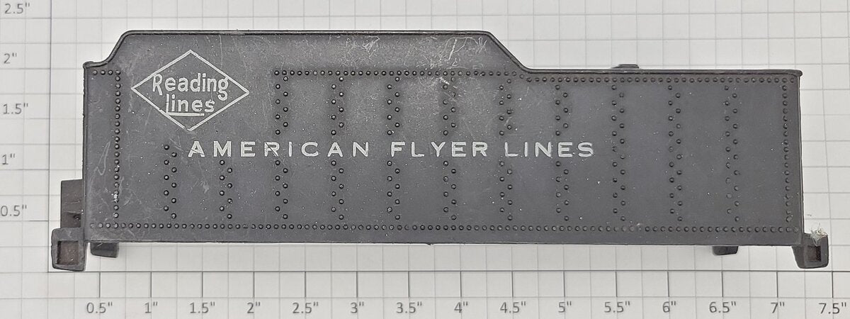 American Flyer XA9461 AF Reading Lines Plastic Tender Shell