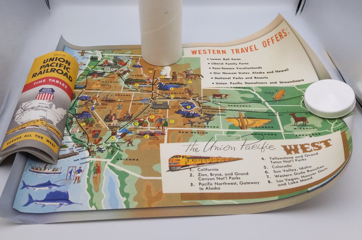 Walthers 933-6007 US Cities Map and Timetable