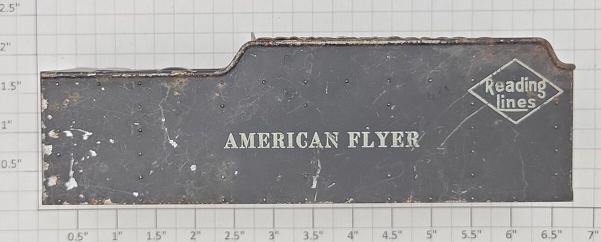 American Flyer 283T-3 S Scale Reading Lines Metal Tender Shell