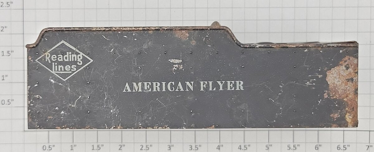 American Flyer 283T-3 S Scale Reading Lines Metal Tender Shell