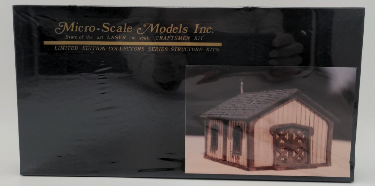 Micro-Scale Models 020 HO Eastern R.R. Tool Shed Laser-Cut Wood Tool Sheds Kit