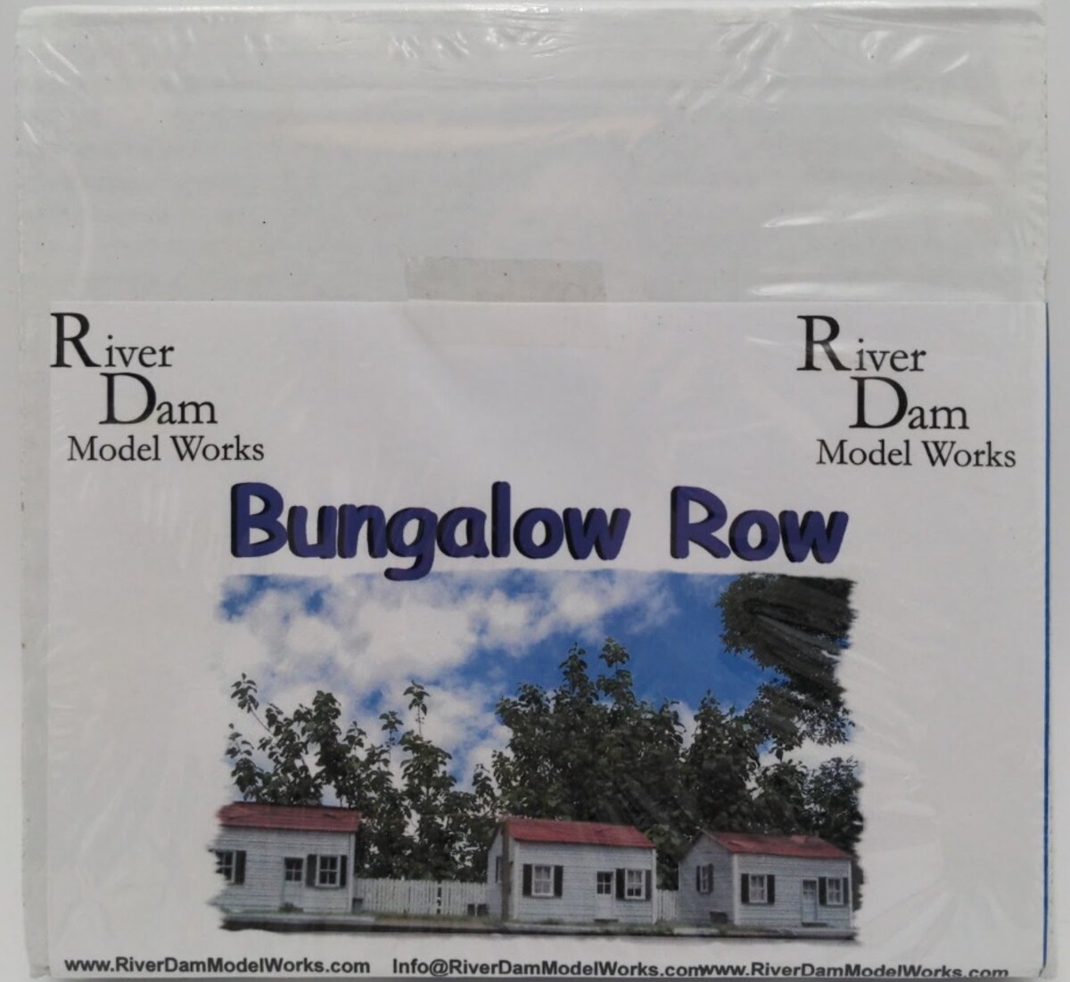 River Dam Model Works 1002 HO Scale Bungalow Row Laser-Cut Wood Kit