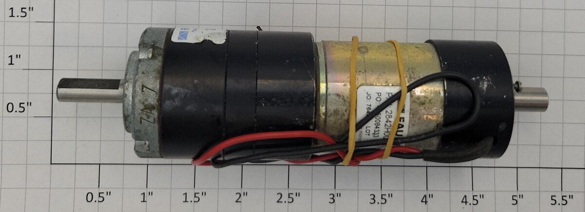 Faulhaber 2842H0001 20 Volt DC Micromotor and Gearhead with Magnetic Encoder