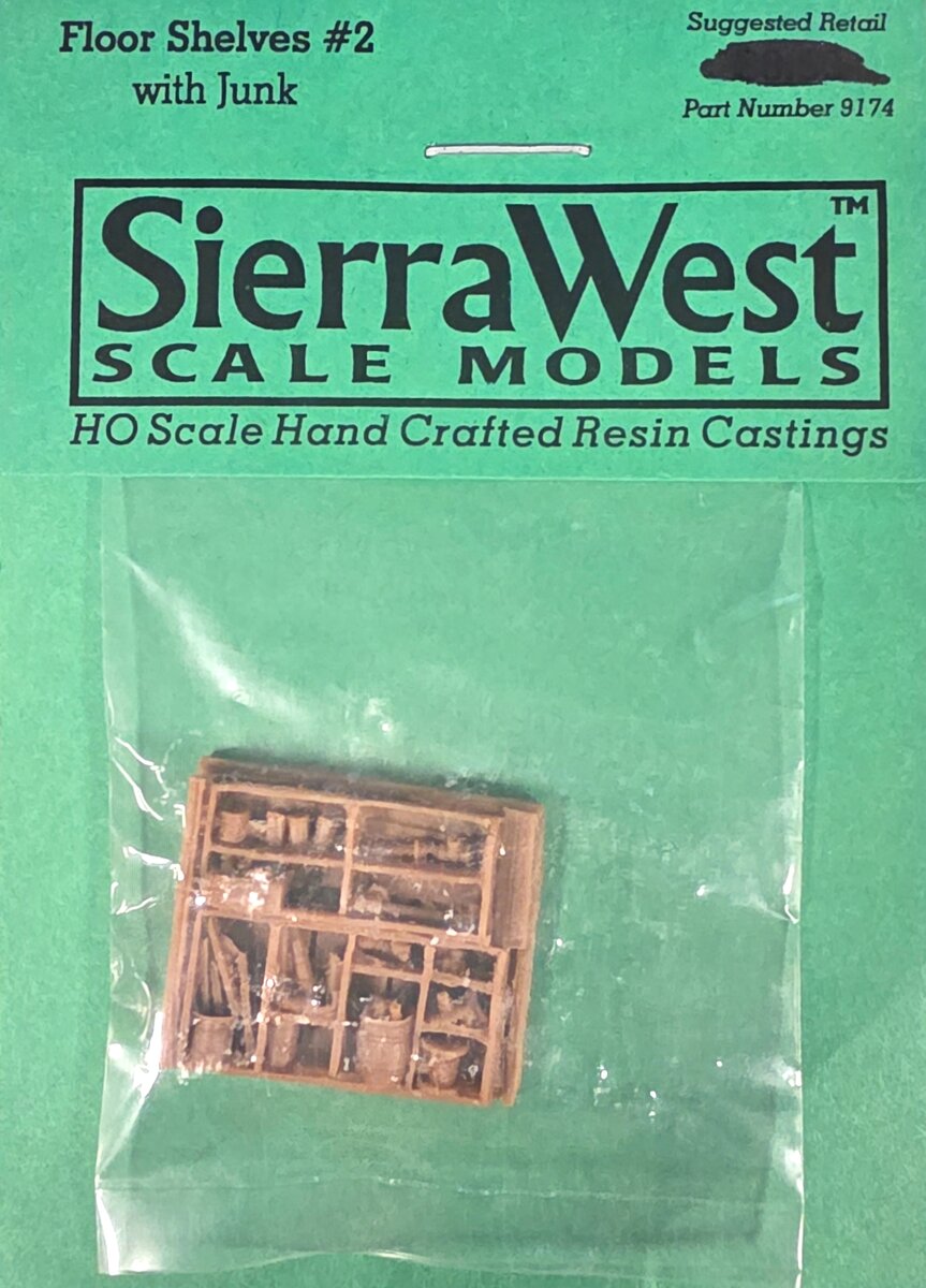 Sierra West 9174 Floor Shelves #2 with Junk Resin Casting