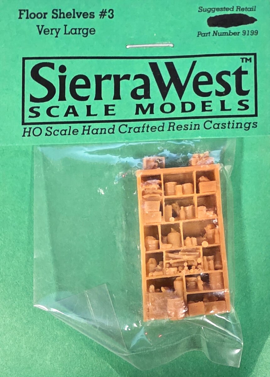 Sierra West 9199 HO Floor Shelves #3 Very Large Resin Casting