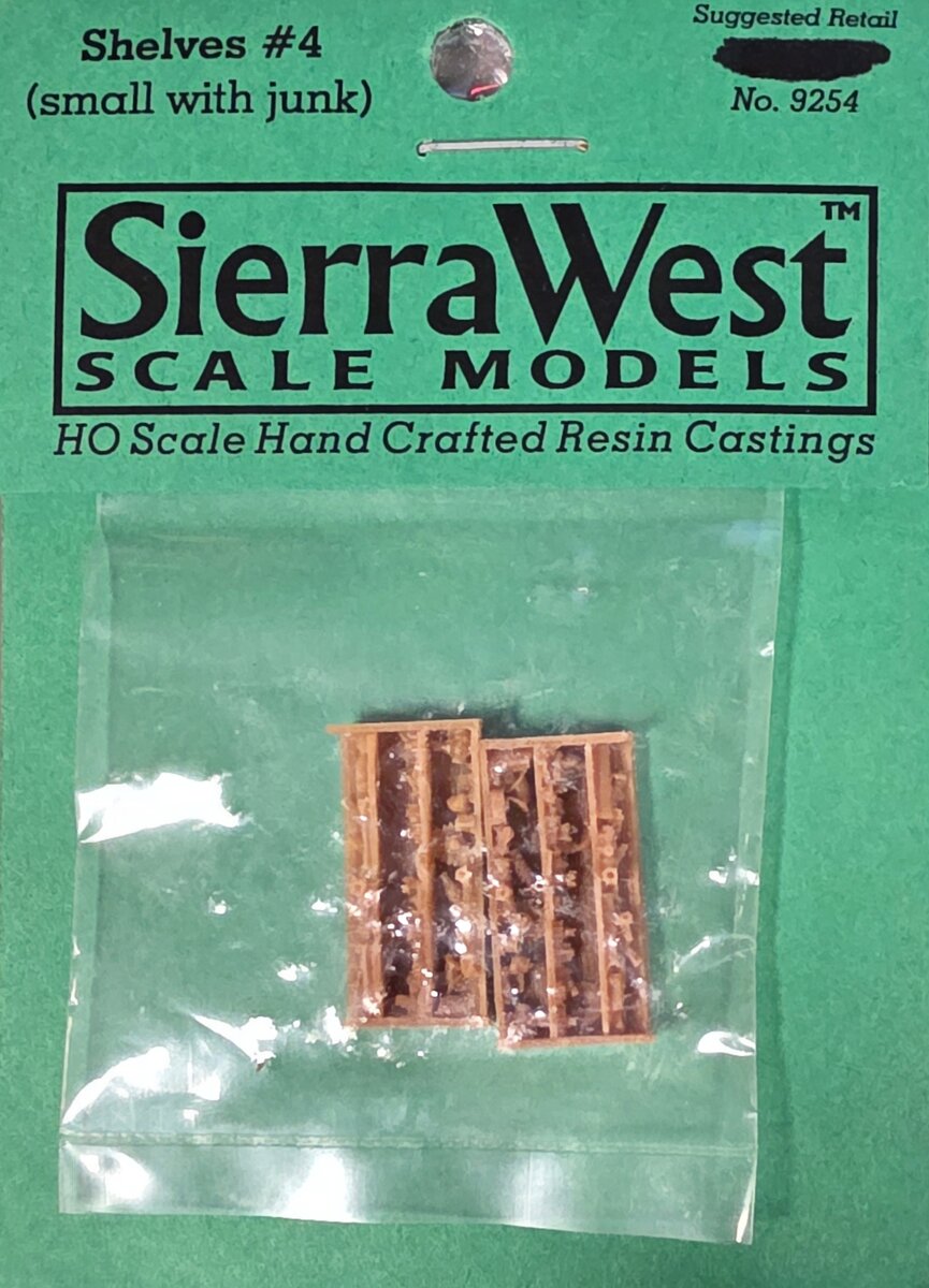 Sierra West 9254 HO Shelves #4 Small with Junk Resin Casting