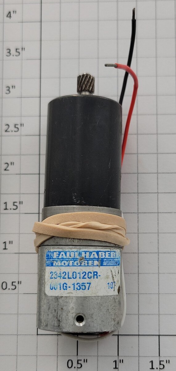 Faulhaber 2342L012CR 12-Volt DC Micromotor with Wiring and Gearhead