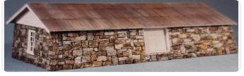 Rocky Mountain MW 107c HO The Buffalo Warehouse W/Corrugated Roofing Kit